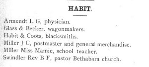 1886 Habit directory