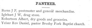 1886 Panther directory