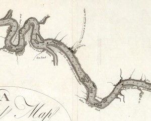 General Map of the Course of the Ohio by George Henri Victor Collot and P F. Tardieu, 1796, Published by Arthus Bertrand; Paris, A Journey in North America, containing a Survey of the Countries watered by the Mississippi, Ohio, Missouri, and other Affluing Rivers; By Gen. V. Callot, late in the French Service, and Governor of Guadeloupe.  Source: David Rumsey Map Collection, Online   copyright © 2000 by Cartography Associates.